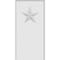 Ekena Millwork Standard Foster Star Plinth Block With Beveled Edge, 5"W x 10"H x 3/4"P PBP050X100X075FOS07 - alternate 2